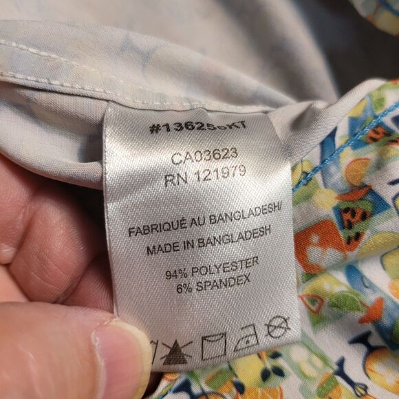 Projek Raw XL Mens Shirt Short Sleeve Hawaiian Cocktail Drink Tropical Theme EUC - Picture 5 of 8